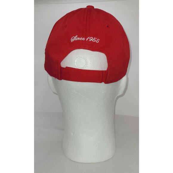 Old Milwaukee Beer Red White Strap Back Cap OM Fine Premium Beer - Picture 4 of 9